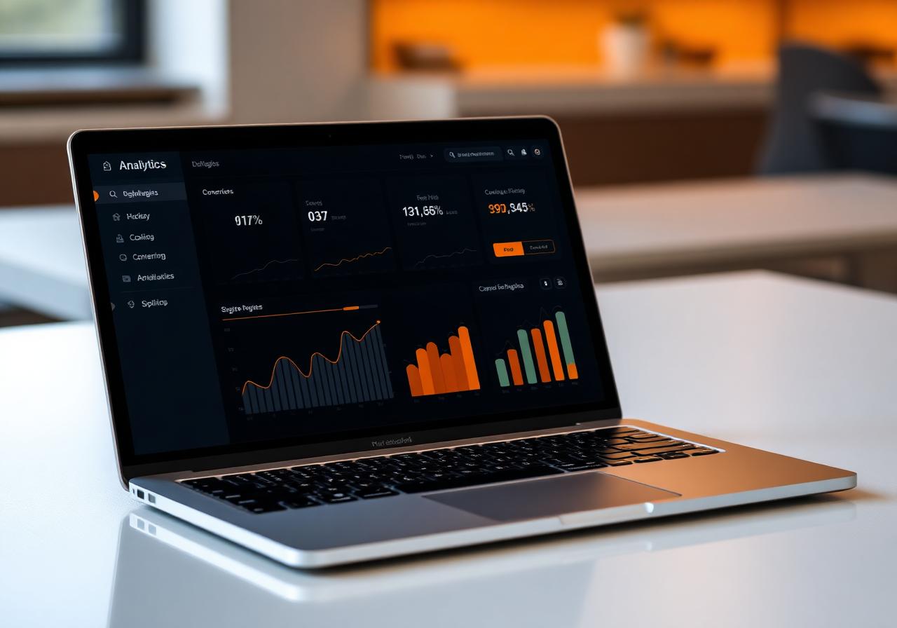Digital analytics dashboard